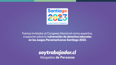 Presentación en Congreso Nacional por vulneraciones laborales Juegos Panamericanos Stgo. 2023